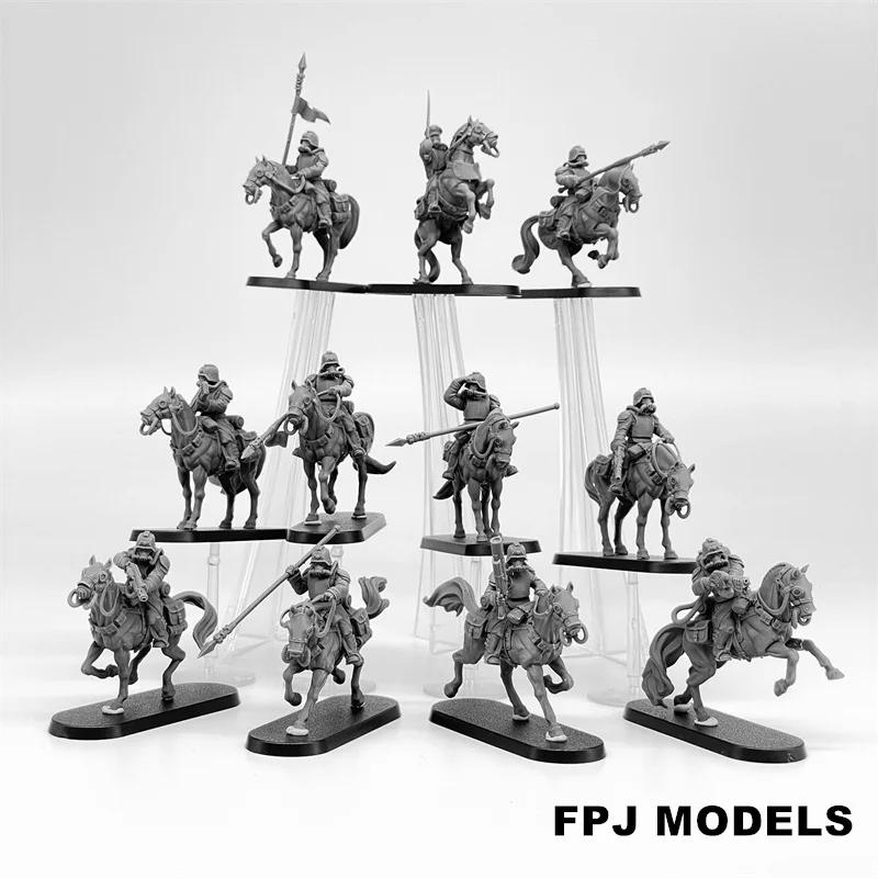 28mm Scale Guard Cavalry Model Kit Miniature War Tabletop Gaming  Unpainted Soldier Figures Resin Kit