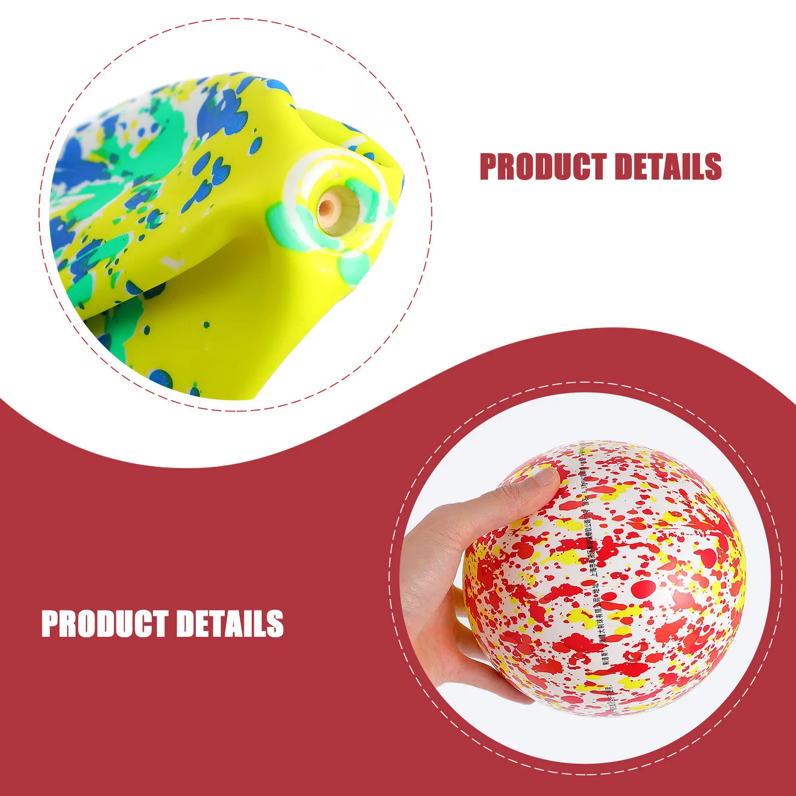 5Pcs 8.5 Inch Portable Lightweight Inflatable Pool Ball PVC Swimming Float Ball for Beach Pool Water Play Underwater Basketball