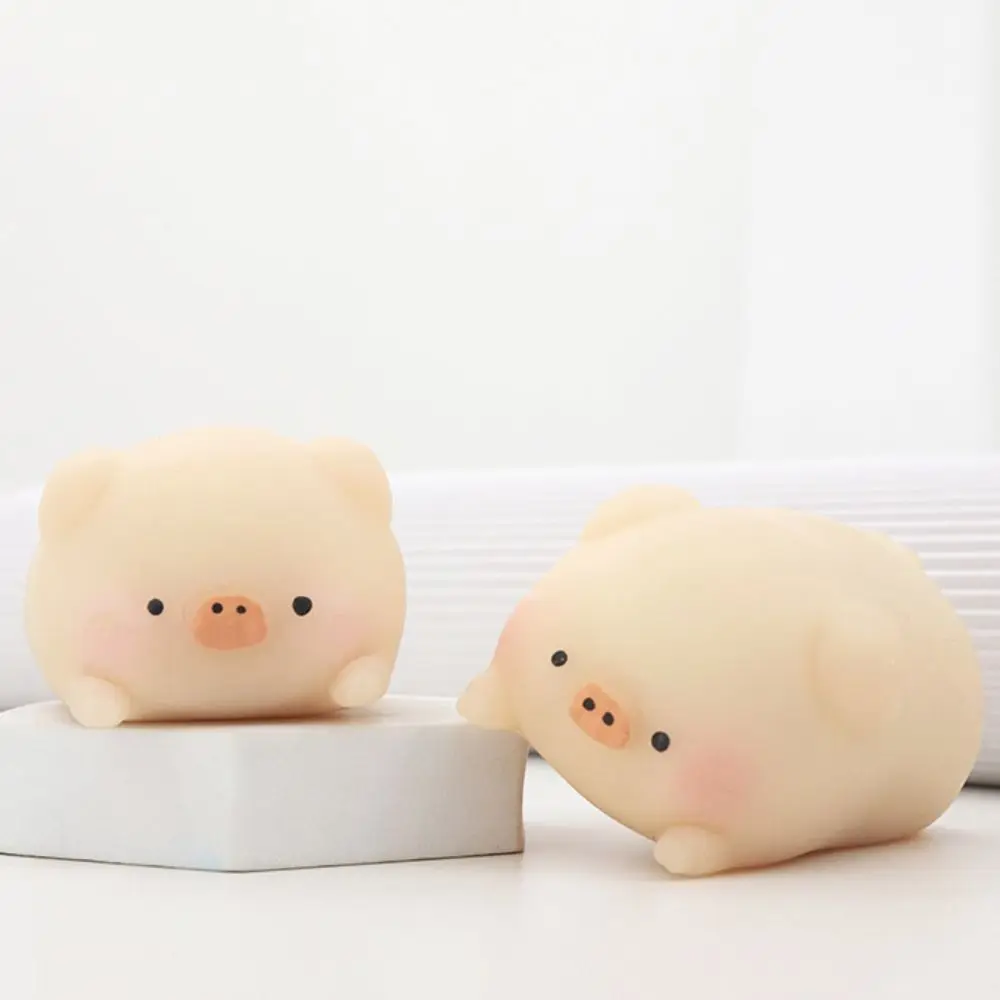 น่ารักการ์ตูนหมูบีบ Sensory ของเล่น Fidget ยืดหยุ่นสัตว์ Vent Ball แบบพกพาหมูบีบของเล่นเด็กหญิงและเด็กชาย