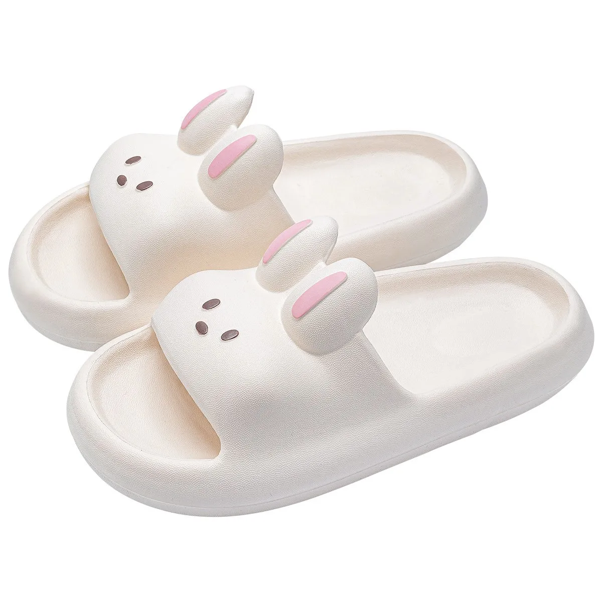 New cartoon bunny slippers summer slides women men indoor EVA flip flops cloud slipper bathroom woman home rabbit slides shoes