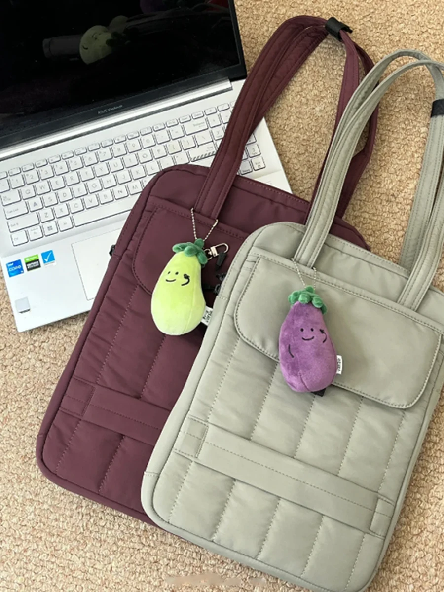 

Large Capaci Multi-Functional Laptop Bag Handheld Tote oulder Bag for 4 Inch Notebook Cuter Protective Case Casual Sle