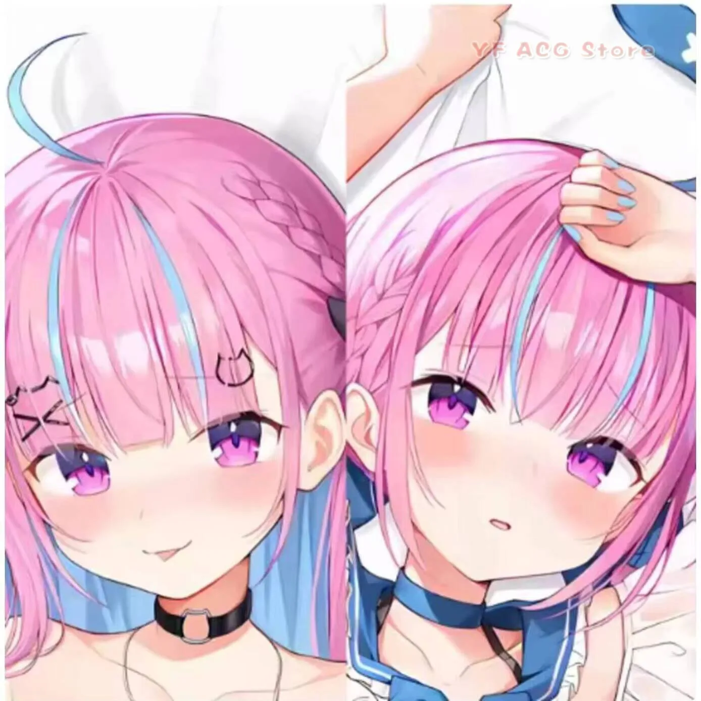 

Anime Japanese Virtual Youtuber Minato Aqua Sexy Dakimakura Hing Body Cushion Pillow Case Cover Bedding Gifts RM