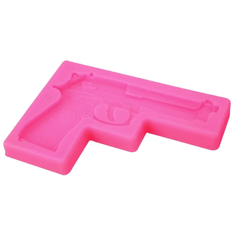 3D Gun Silicone Fondant Mould Chocolate Sugarcraft Cake Mold Baking Tool DIY