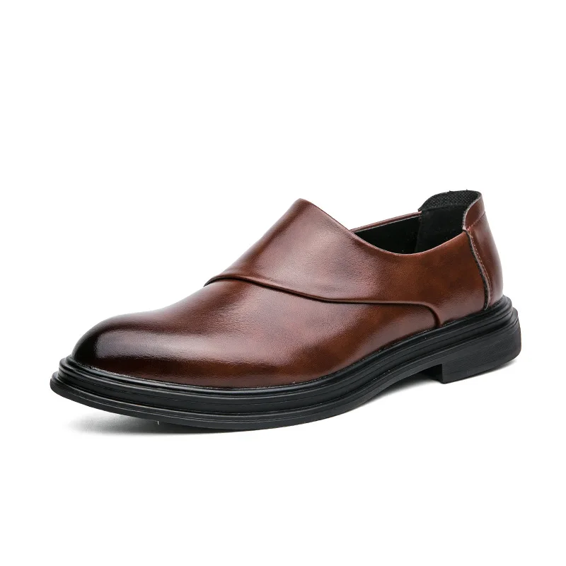 

Leather Shoes Men's Business Dress Man Leather Korean Groom Wedding Shoes