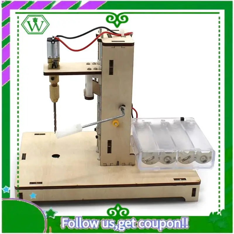 Reliable-Mini Desk Bench Drill For Bench Drilling Machine Kids DIY Science Toys Scientific Experiment Kit