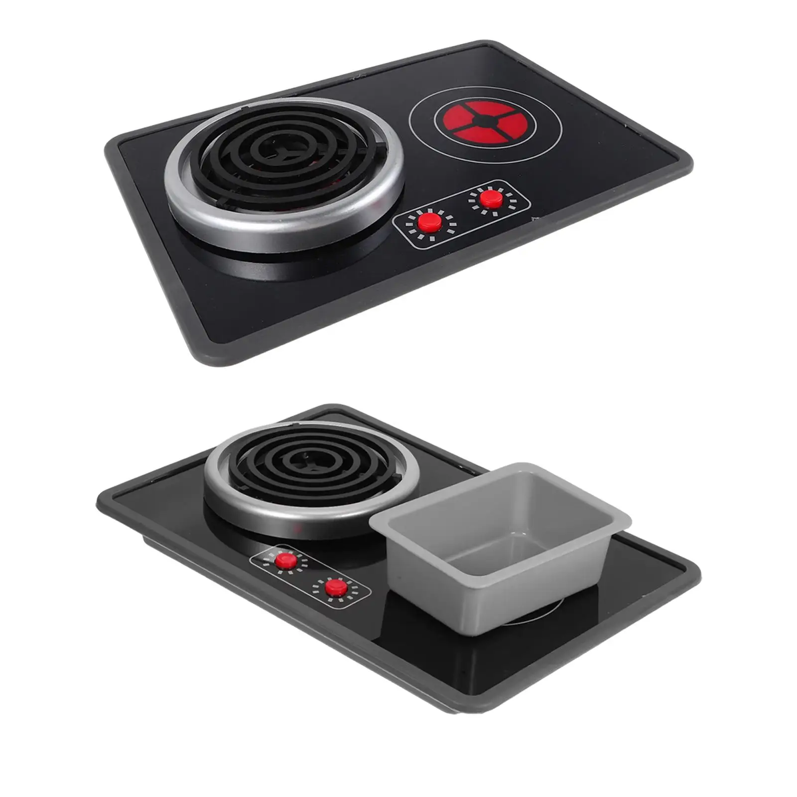 어린이 주방 놀이용 스토브 장난감, 조명과 소리 기능 포함, 실제 요리 도구처럼 보이는 역할놀이 학습 장난감, 남아 여아용