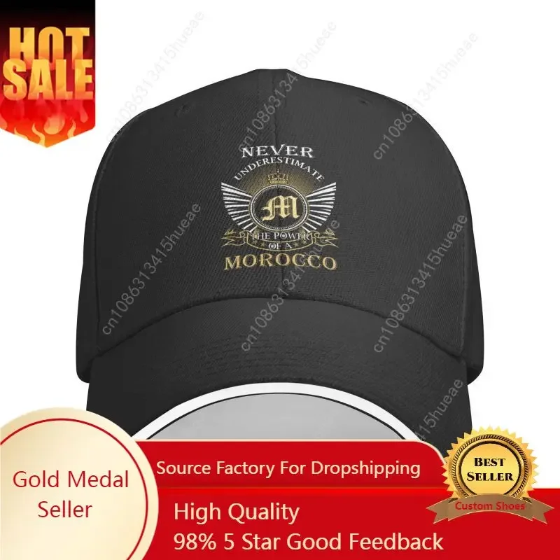 

Fashion Never Underestimate Morocco Baseball Cap Adult Moroccan Proud Patriotic Adjustable Dad Hat Women Men Sun Protection