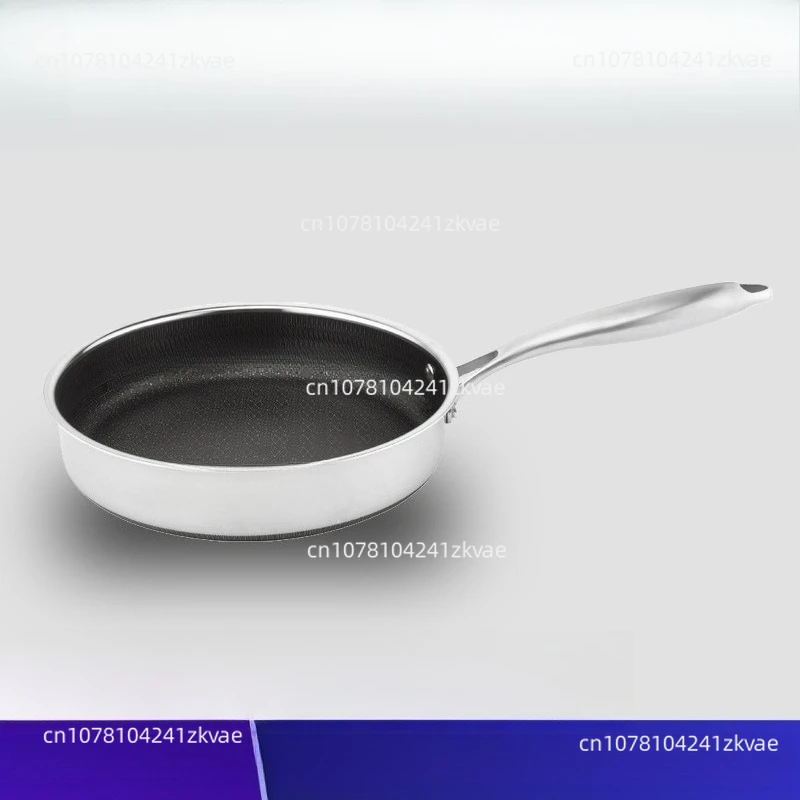 4-Layer Thickened 316L Stainless Steel Non-stick  Frying Pan Steak Frying PanPan Dual-purpose Household