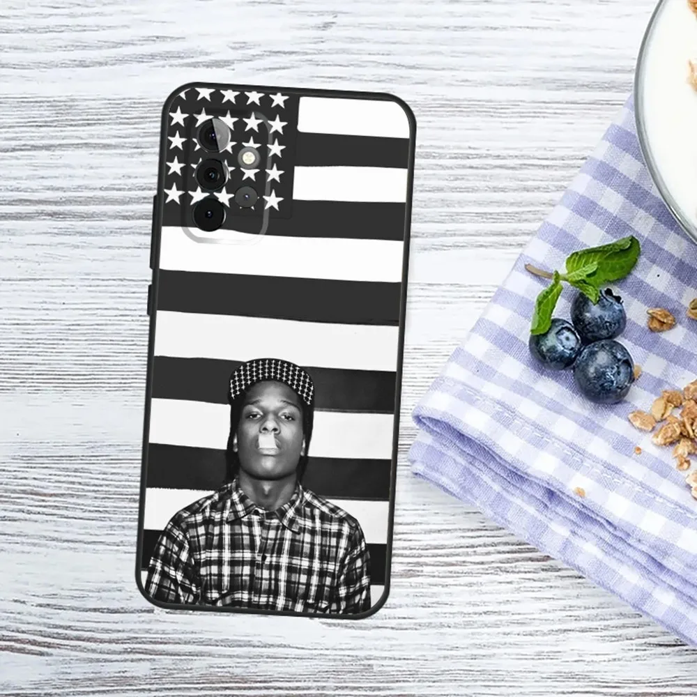 A-ASAP Rocky Rapper Phone Case For Samsung Galaxy A13,A21s,A22,A31,A32,A52,A53,A71,A80,A91 Soft Black Phone Cover