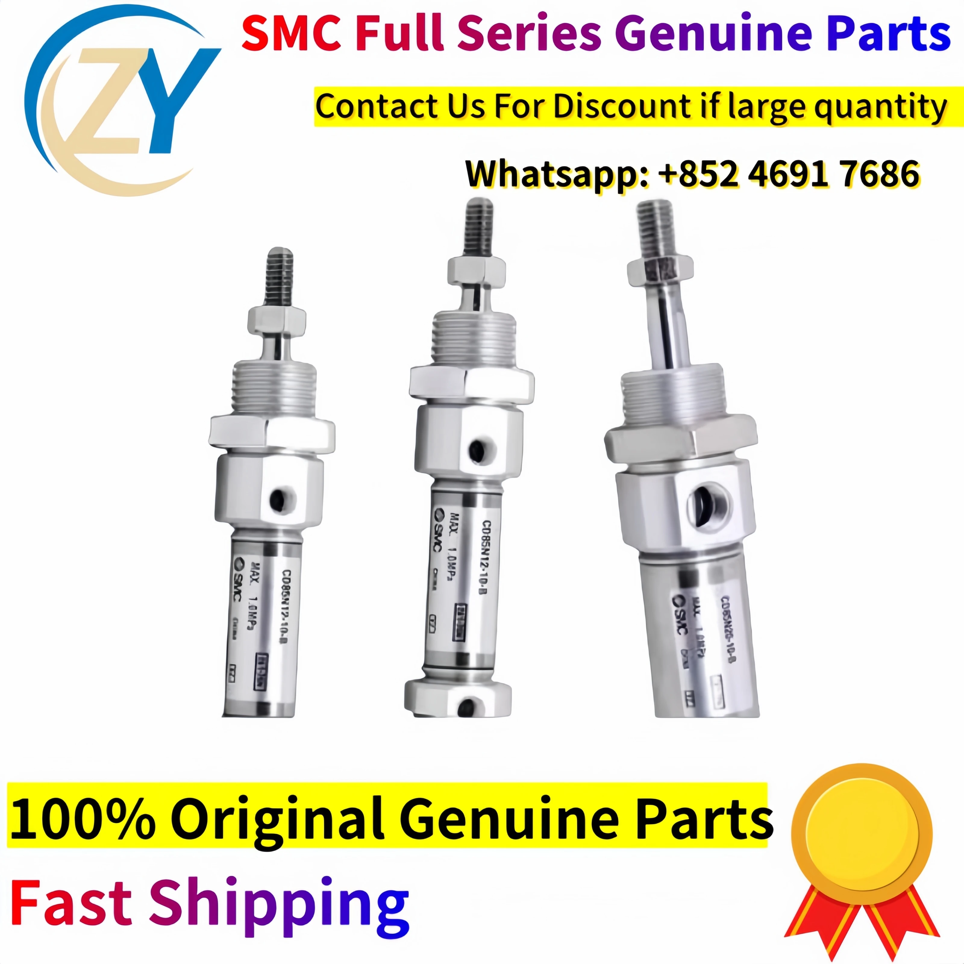 Genuine SMC C85N CD85N8 10 12 16 20 25 32-50 75 100-B Full Series Compact Mini Pneumatic Cylinder