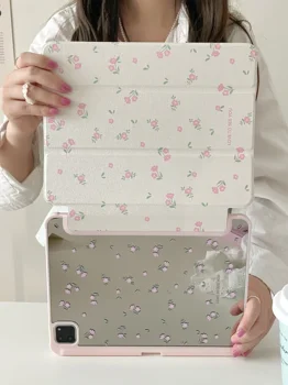 Sevimli Karikatür Koruyucu Kılıflar IPad 10th 10.2/9.7/10.5/11 Inç Pro 12.9 Inç 2021 Mini 6 Hava 5/4 Kılıf Kalem Yuvası Tutucu ile