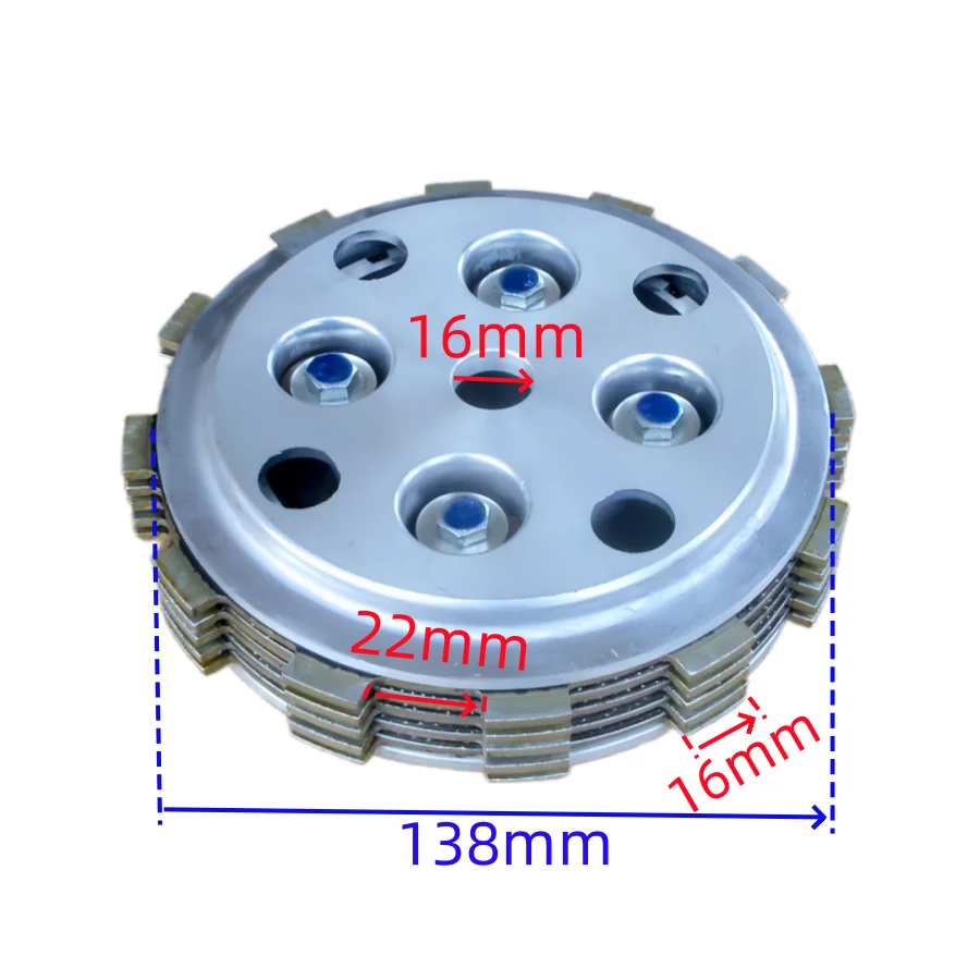 

Motorcycle Clutch Friction Plate for Suzuki Haojue Qjmotor Qingqi Wangjiang GN250 GS250 WJ250 HJ250 SP250 Intrunder250 Clutch