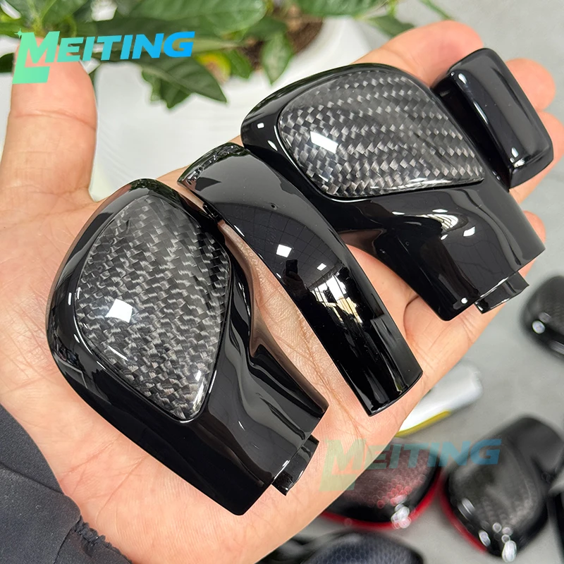 Image of Auto-Schalthebel-Upgrade aus Kohlefaser-Material im schwarzen Stil, geeignet für Volkswagen Golf 7 GTI DSG.
