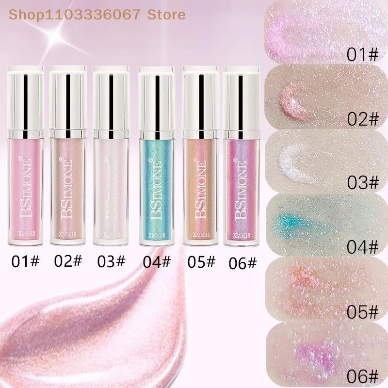 [MP] 1Pz BSIMONE Lucidalabbra Glitterato a Lunga Durata - Impermeabile, Idratante, Luminoso, Brillante, Rossetto Liquido per Trucco