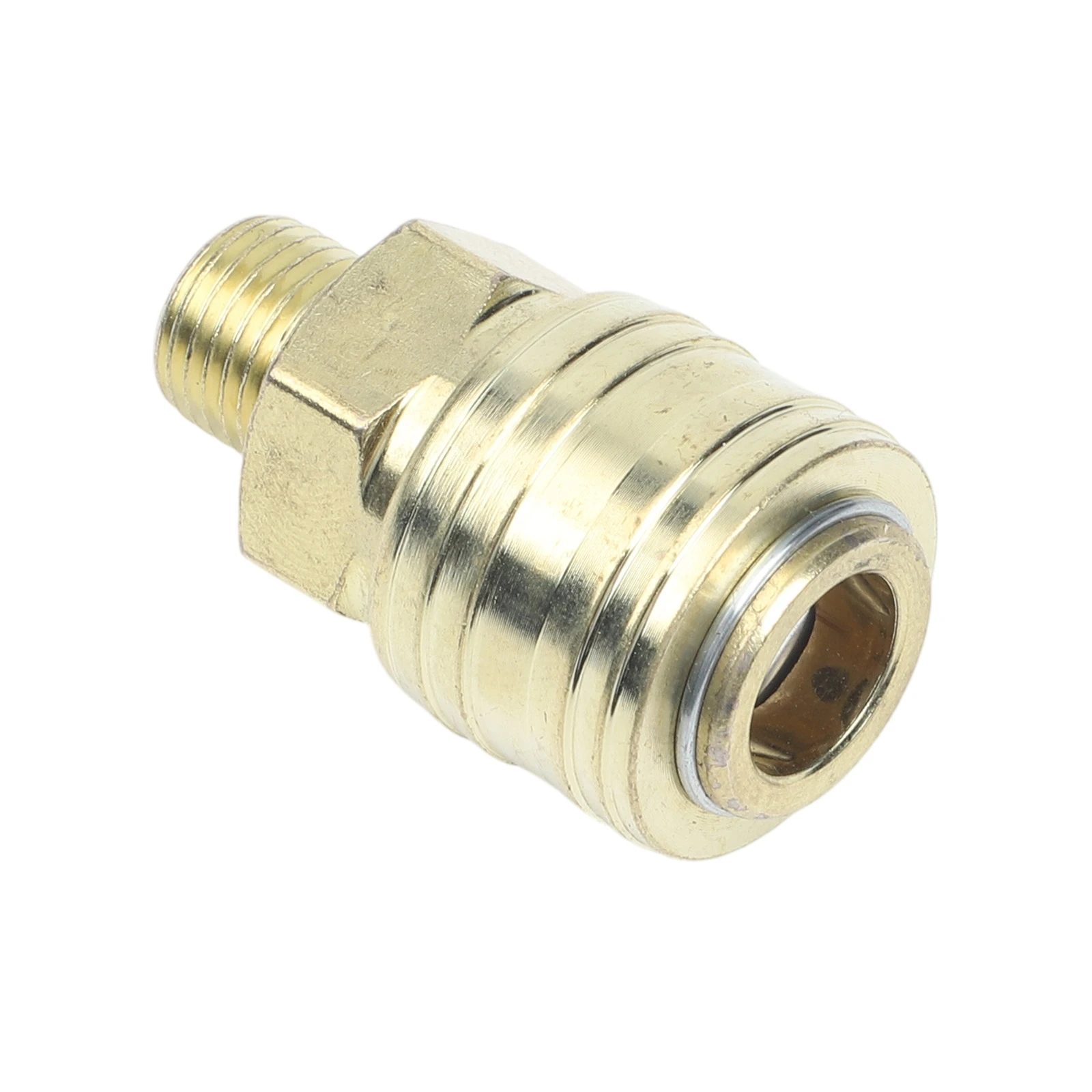 2pcs Quick Connect Brass Air Coupling with 14 Inch Male For BSP Thread Leak Proof Design for Compressed Air Tools
