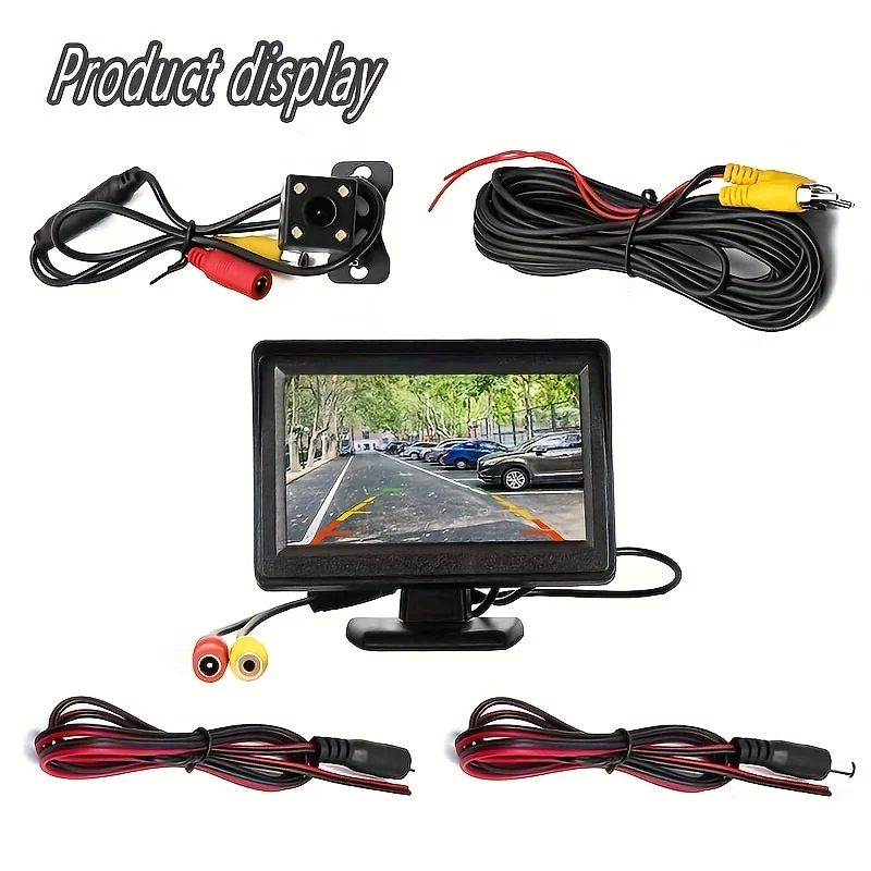 Car 10.92 cmdisplay 4 light/8 ligh/12 ligh camera astern image visual system