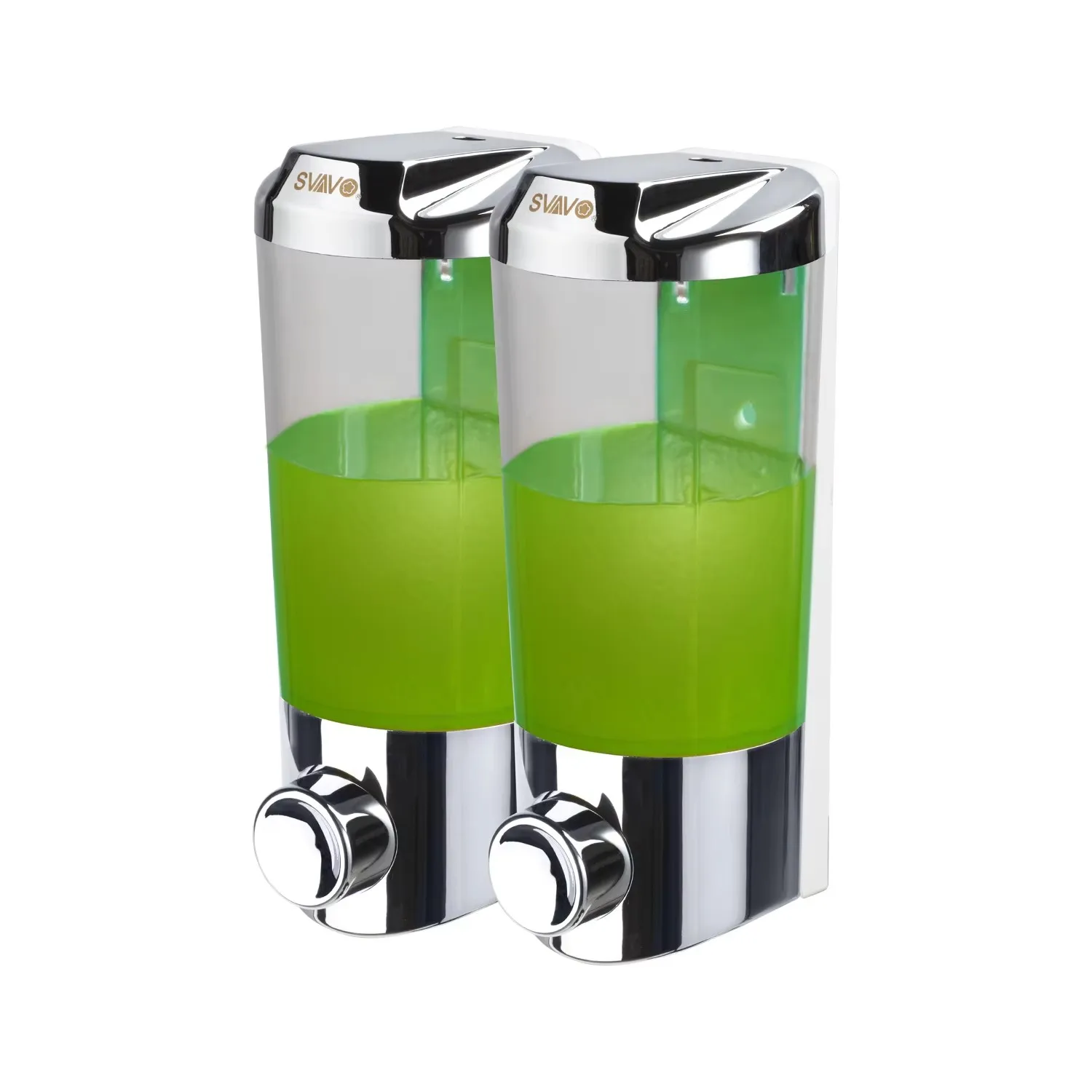 

Double Head Wall-mounted Manual Soap Dispenser Shampoo Hotel Household Bathroom Punch-free Soap Dispenser 400ML Large capacity