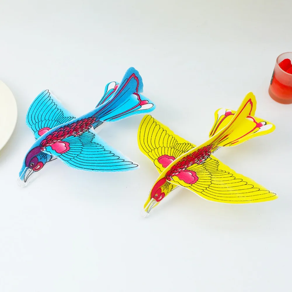 10Pcs Foam Flying Glider Planes 23*22cm Random Color Balanced Aircraft Experiment Hand Throwing Foam Giant