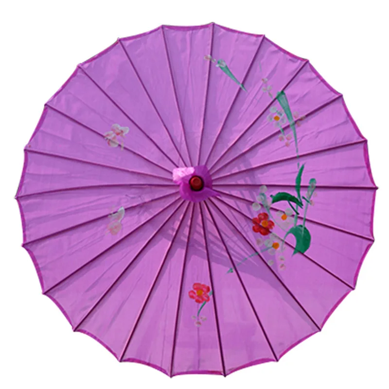 Hot sale 82cm Handmade Classical Oilpaper Umbrella Bamboo Parasol Stage Performance Prop Dance Umbrella Handmade Craft Parasol