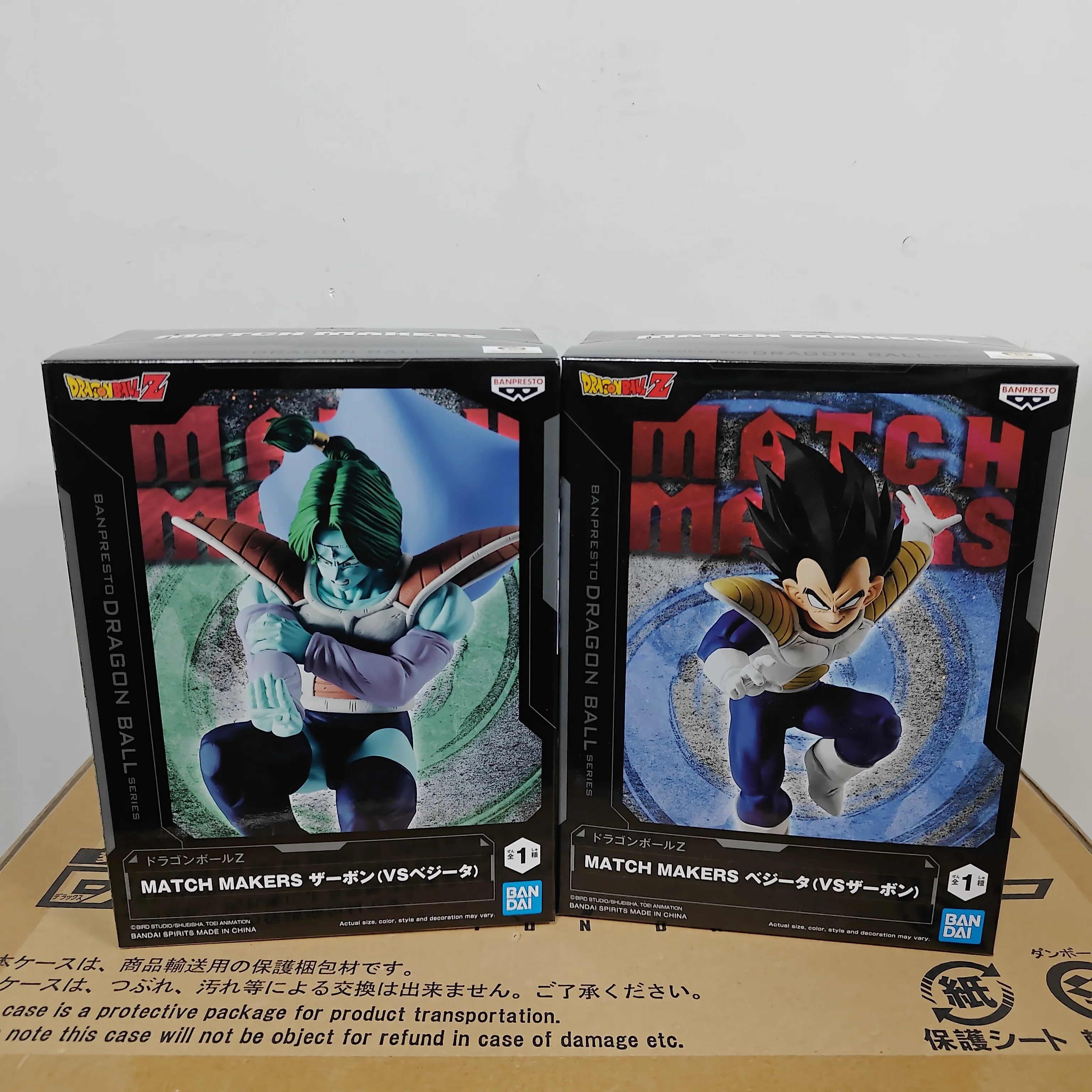 Auf Lager Bandai BANPRESTO Dragon Ball Z Match Makers Vegeta Zarbon Desktop Süße Puppe Anime Figuren Spielzeug Modelle PVC Sammlerstück