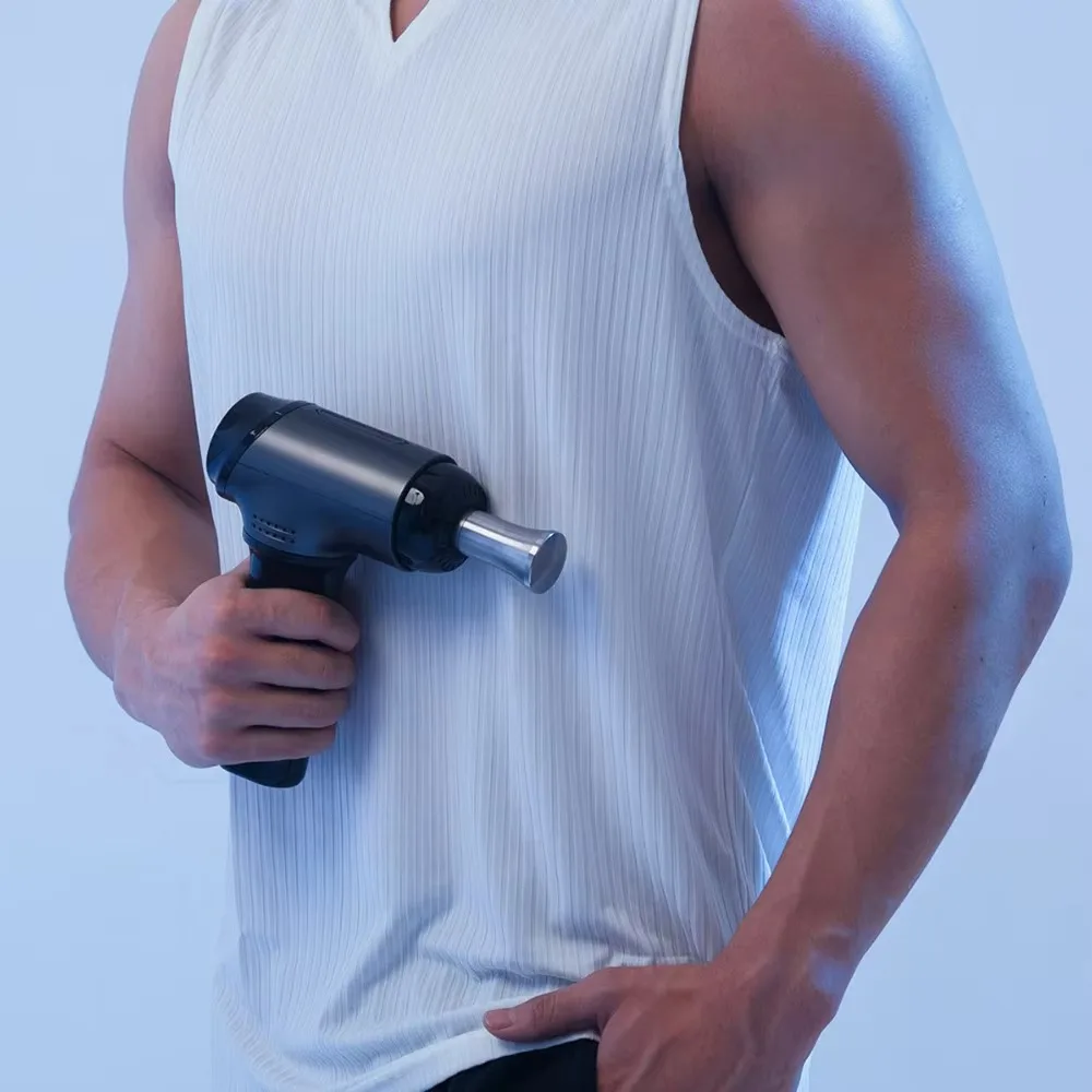 Pistol Pijat Mini Penyesuaian Kedalaman Baru Profesional dengan Variabel Amplitudo untuk Pijat Otot