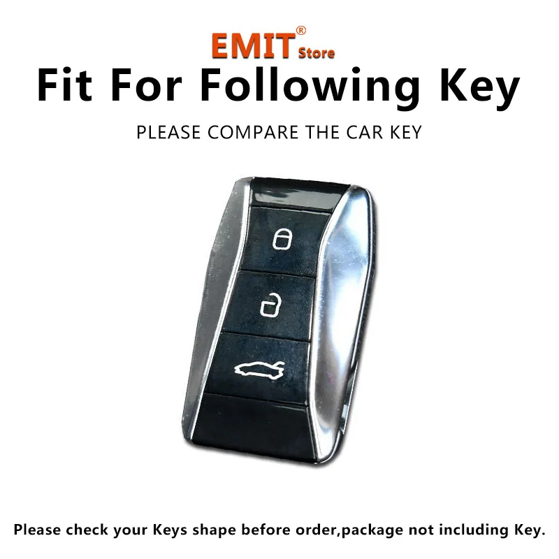 Car Key Case for Lotus Emira 3 Buttons Remote Protection Guard Cover Shell Keychain Housing Ring Holder Fob Interior Accessories