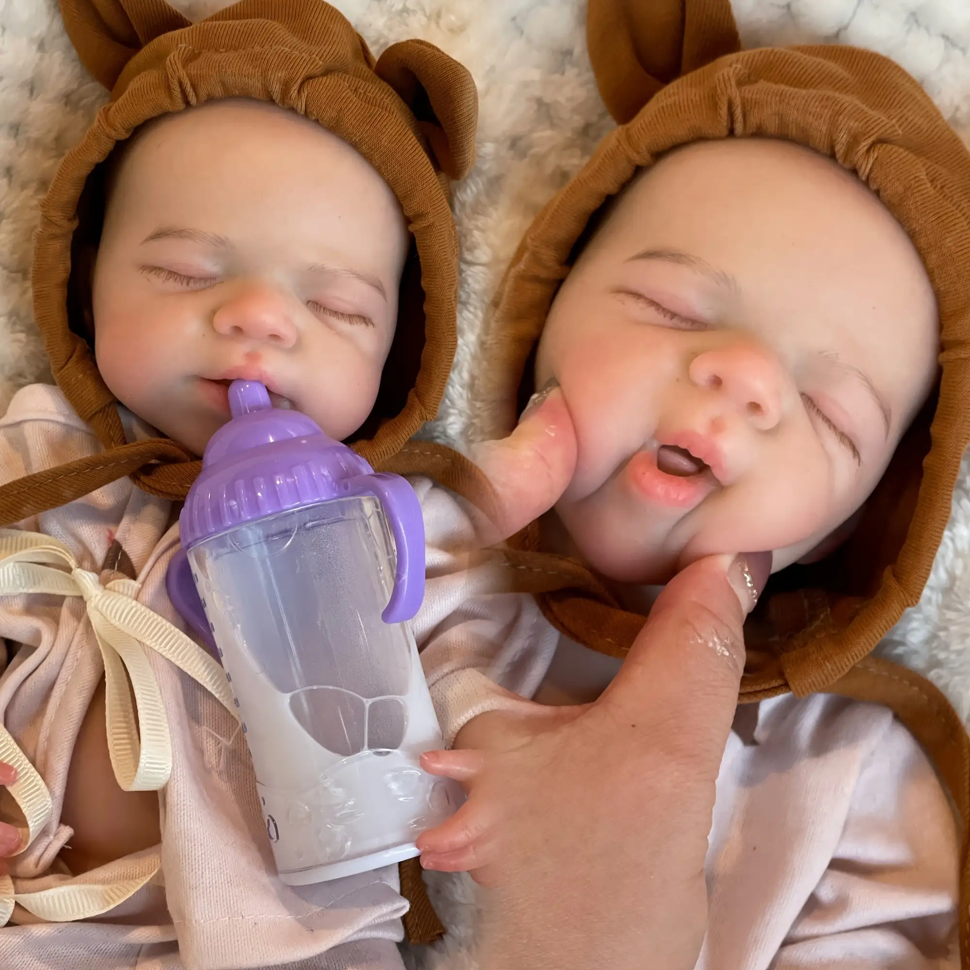 13-calowa lalka reborn z otwartymi ustami, silikonowa, ręcznie malowana, Pascale Bebe Girl, lalki reborn de Muñecas Silicona Boneca Renascida