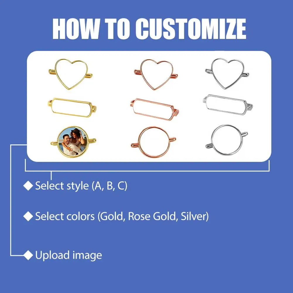 DIY Metal Watch Band Decorative Buckle Custom Printed Silver Strap Accessory Rose Pattern Watch /Gold/ Gold 3 Photo Colors D7A1