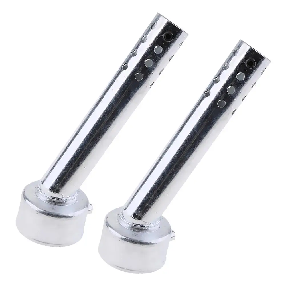 2pcs 48mm Angled Motorcycle Exhaust Muffler Baffle DB