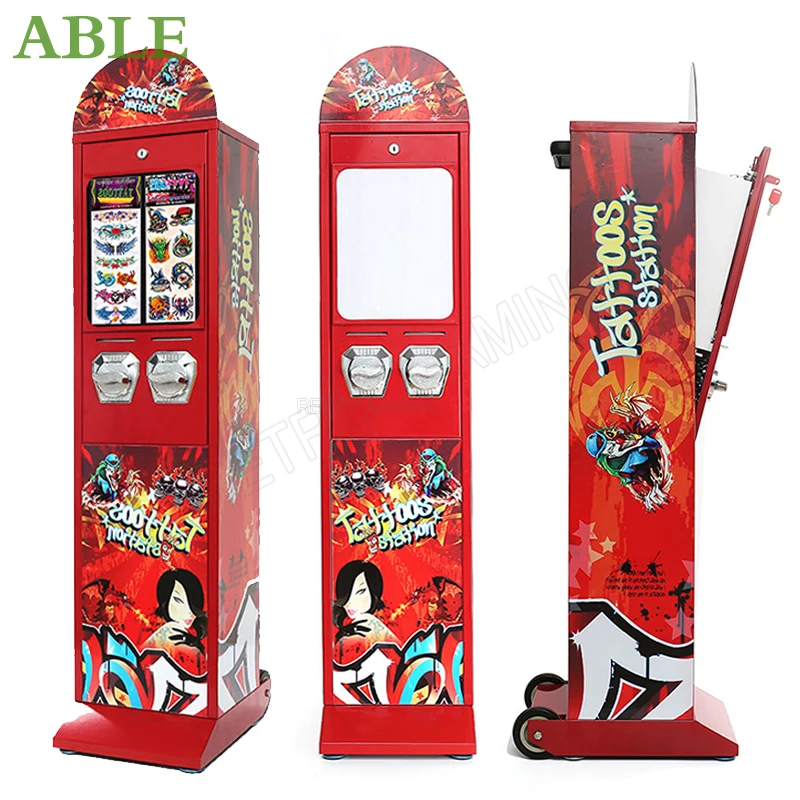 Arcade Tattoo Stickers Mechanical Coin Acceptor Selector Mechanism High Quality Vending Machine Capsule Ball