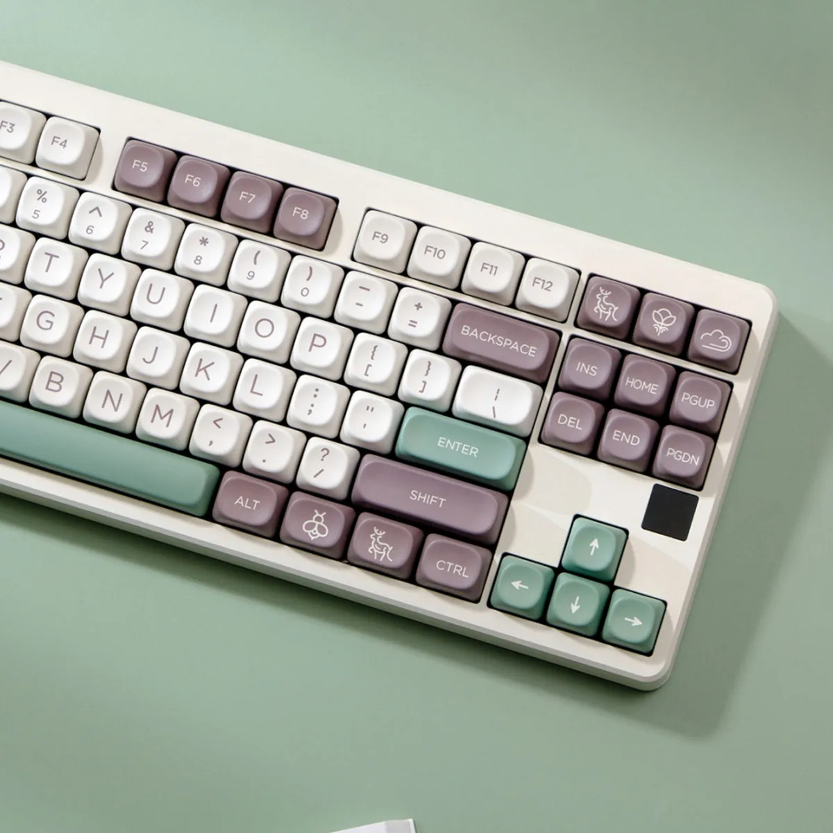 Imagem -05 - Conjunto de Keycap Material Pbt para Interruptores mx Grande Bear Sublimação Dye Perfil Moa Gk75 Gk96 126 Chaves