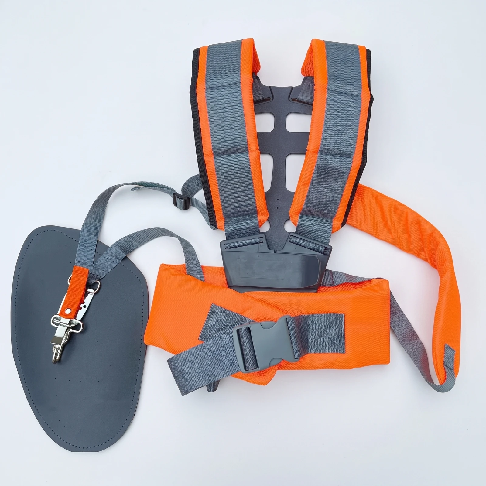 Grass Cutter Harness with Waist Belt Heavy-Duty Trimmer Shoulder Strap Brush Eater Strap Labor-Saving for Landscapers