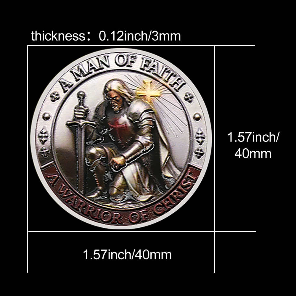 Christliche Ritter-Gedenkmünze – Token Coin Mechanism Bewertung und Preis