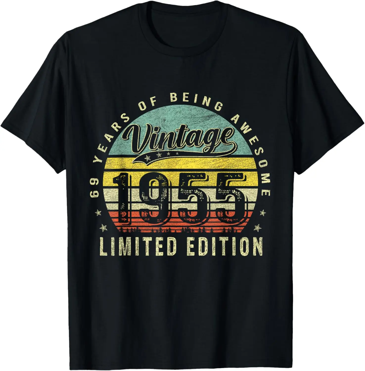 Retro Vintage 1955 69 Years Of Being Awesome Limited Edition T-Shirt