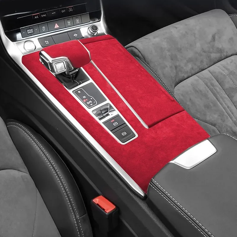 For Audi A6 A7 C8 2019 2020 2021 2022 Car Trim Upgarde Luxury Suede LHD,  RHD Interiors Gear Stick Cover Central Control Panel - AliExpress 34