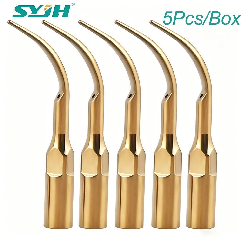 

SYJH Dental Titanium Gold Ultrasonic Scaling Tips Fit Multi Handpiece For Teeth Whitening Dentistry Medical Accessories Tools