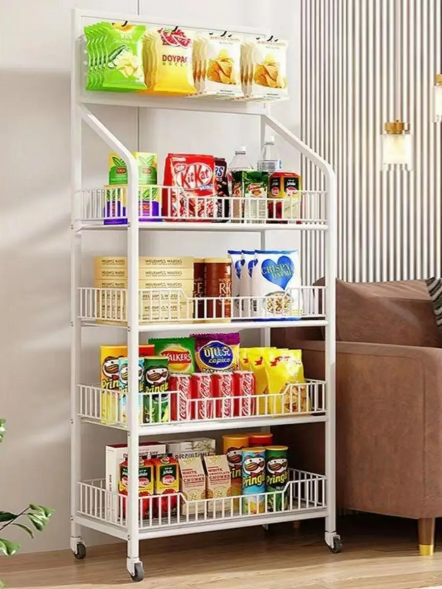 

New Multi-Layer Beverage Toy Sna Display Ra Modern Simple Metal Stand for Convenience Store Che-Out Counter Organizer S...