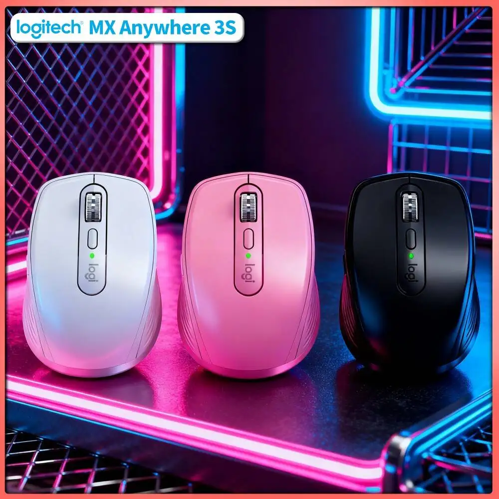 Ergonomic MX Anywhere 3S - Darkfield 8K DPI, Precision Grip, Suitable for Jewelry Boutique & Customer Consult