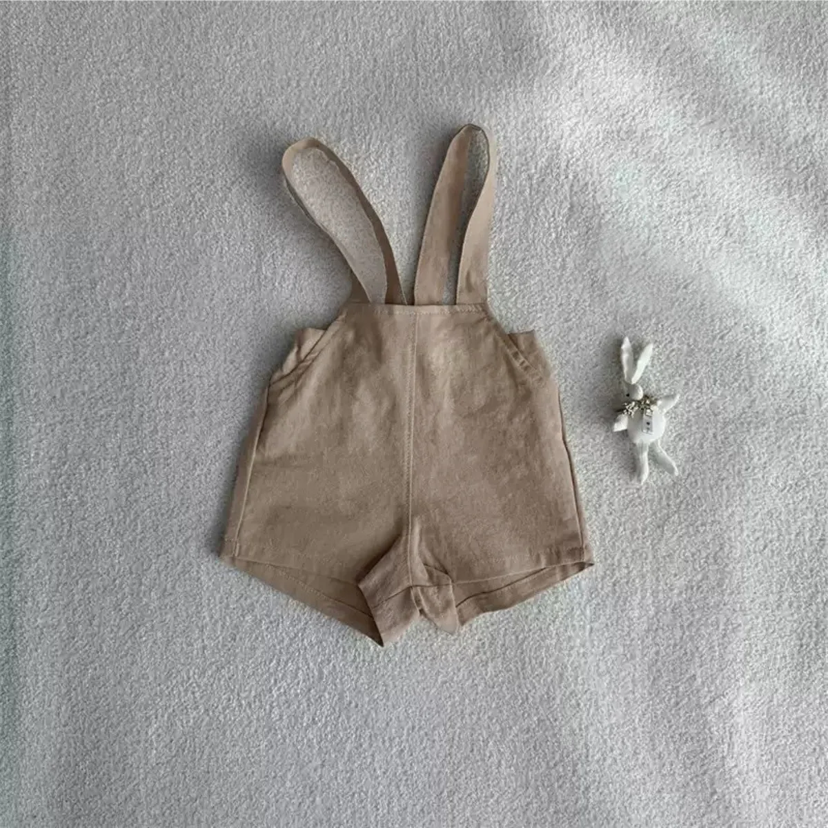 

2025 Summer New Baby Strap Shorts Solid Infant Boy Jumpsuit Cute Toddler Girls Overalls Kids Cotton Shorts Children Clothes