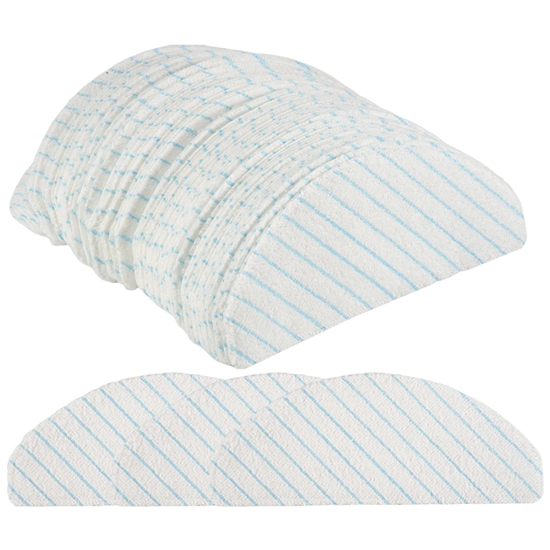 แผ่นไมโครไฟเบอร์แบบใช้แล้วทิ้ง 100 ชิ้นสำหรับ OZMO T8 T9 N8 Pro+ อะไหล่เครื่องดูดฝุ่น-A69M