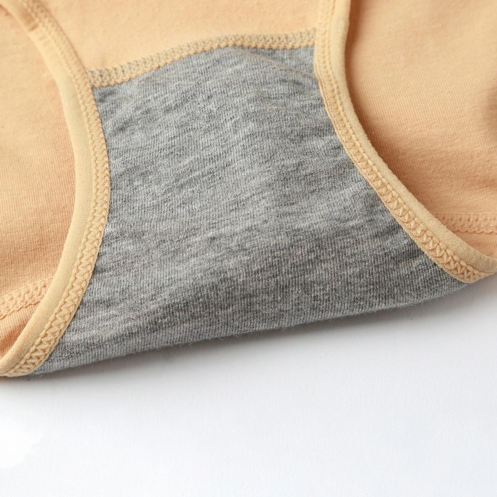 Menstrual Panties for Women Leak Proof Briefs Middle Waist Cotton Breathable Comfortable Physiological Period Underpants