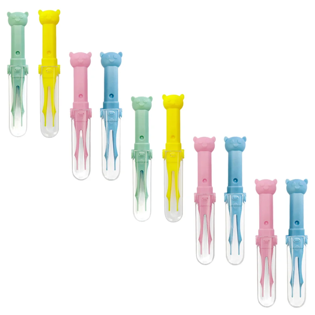 

10pcs Cleaning Baby Booger Clip Tweezer Baby Booger Clip ABS Infant Earwax Picker Child Precision Tools Gentle Cleaner