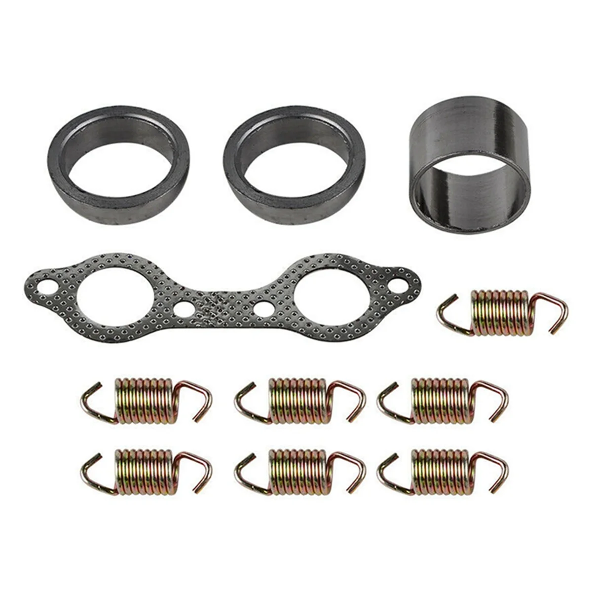 UTV Exhaust Pipe Manifold Gasket and Spring Rebuild Kit for Polaris RZR 800 2008-2010 5811511 3610047 5250091