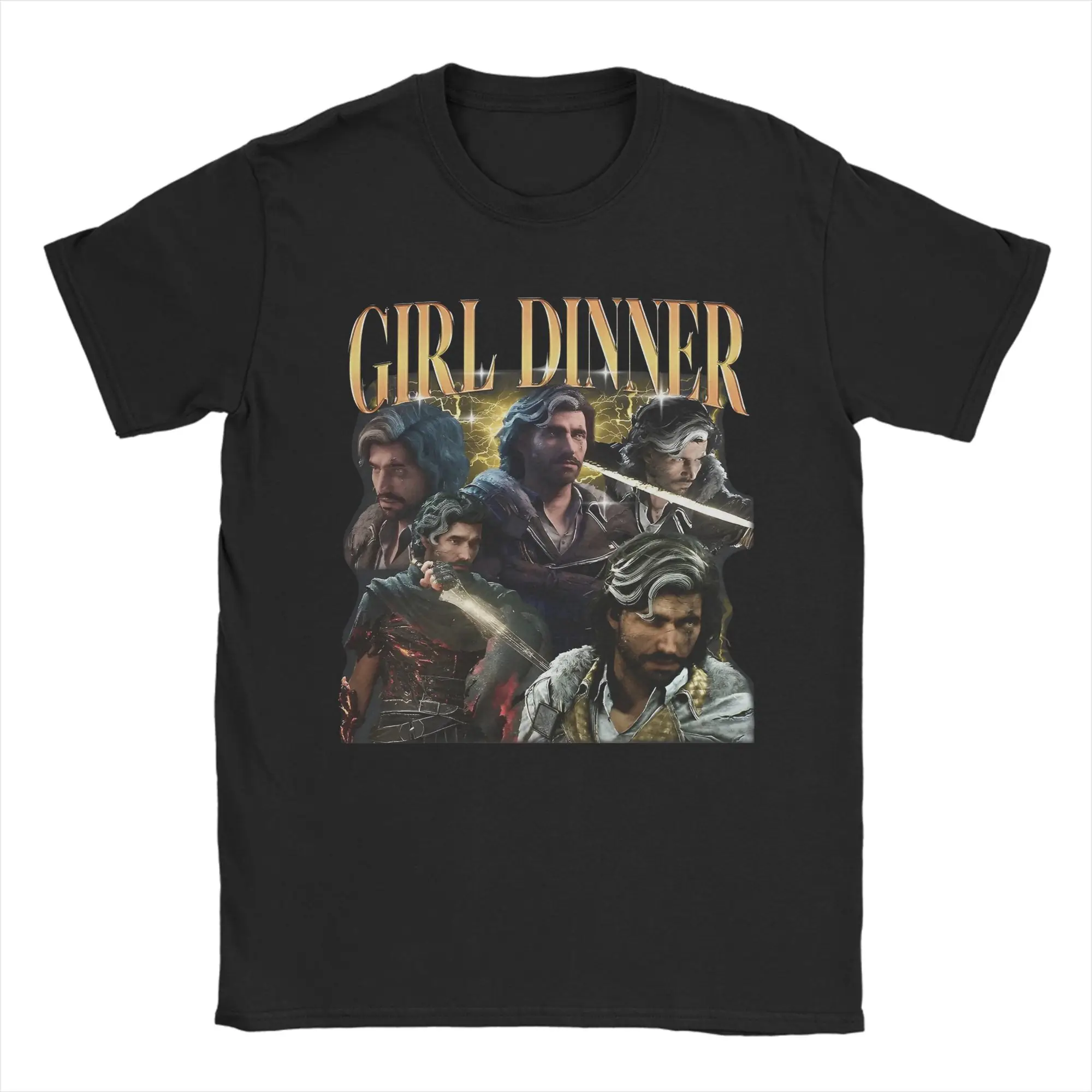 Men Women Girl Dinner T Shirt Clair Obscur Expedition 33 Pure Cotton Clothes Cool Short Sleeve Crew Neck Tees Plus Size T-Shirts