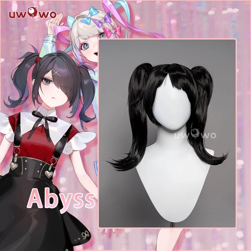 

PRE-SALE UWOWO Abyss Cosplay Wig Anime Needy Women Overdose Cosplay Hair Black Wigs