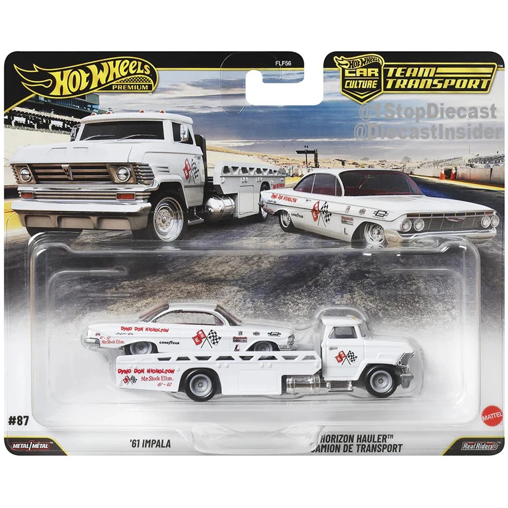 Hot Wheels Cars '81 Impala with Horizon Hauler 1/64 Metal Die-cast Model Collection Toy Vehicles FLF56