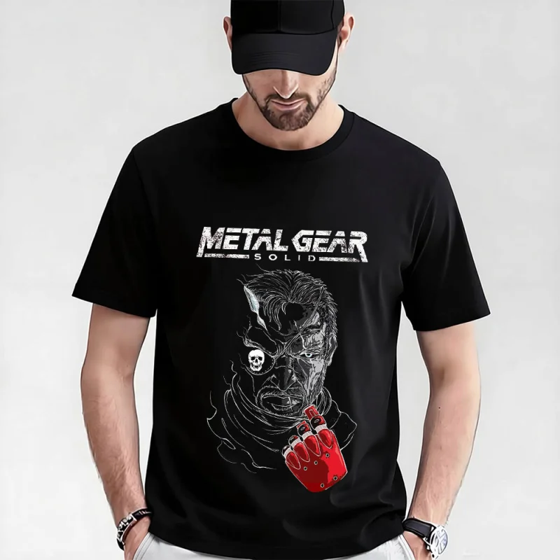 

Metal Gear Solid 0315 MGS gift t shirt for men Kojima Video game Graphic Clothes Venom Snake printed tee All size tops S-6XL