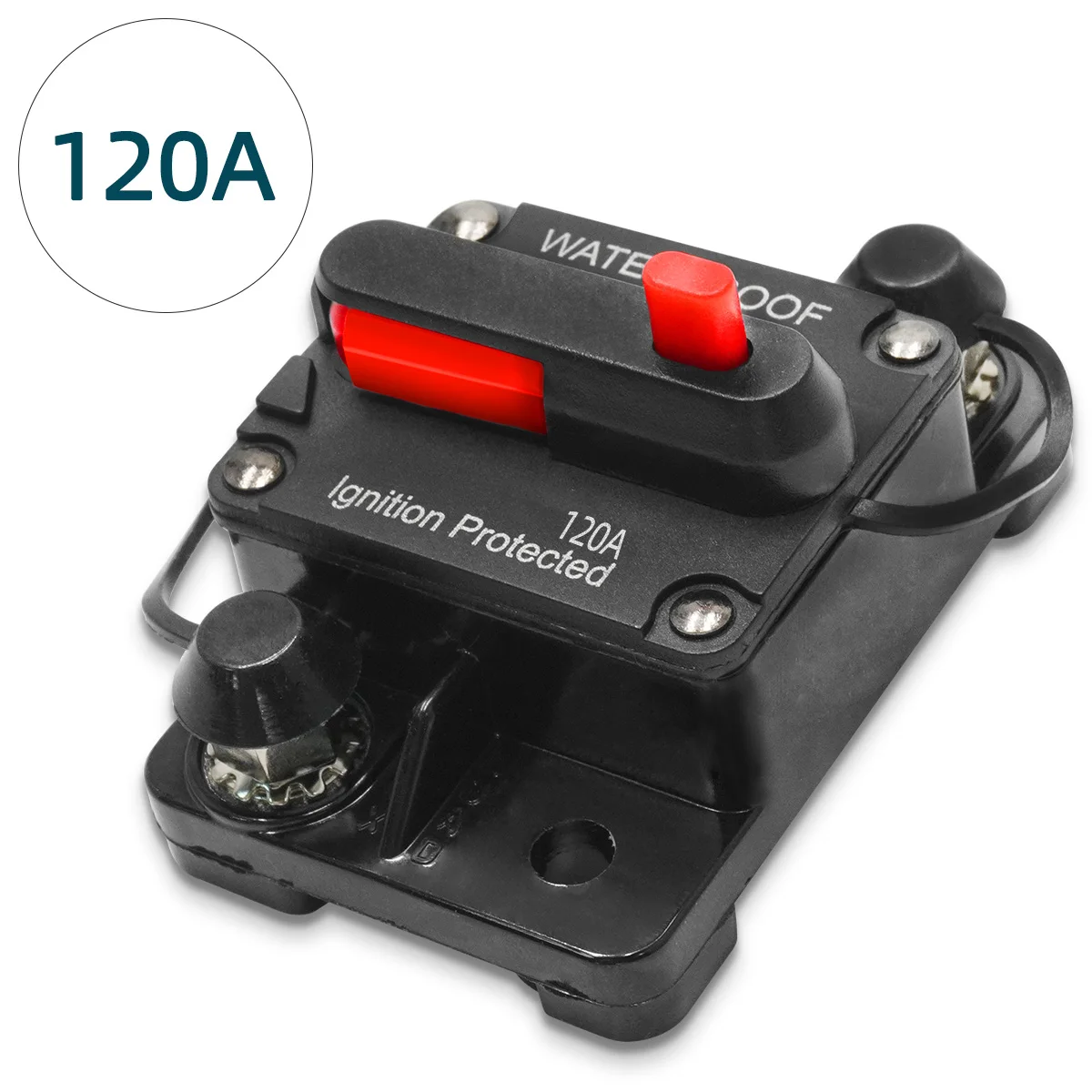 12V-48V Leistungsschalter 30a bis 300a Leistungsschutzsicherung Manueller Reset Wasserdichtes Auto-Boot-Handbuch 300a 200a 150a 100a 50a 40a
