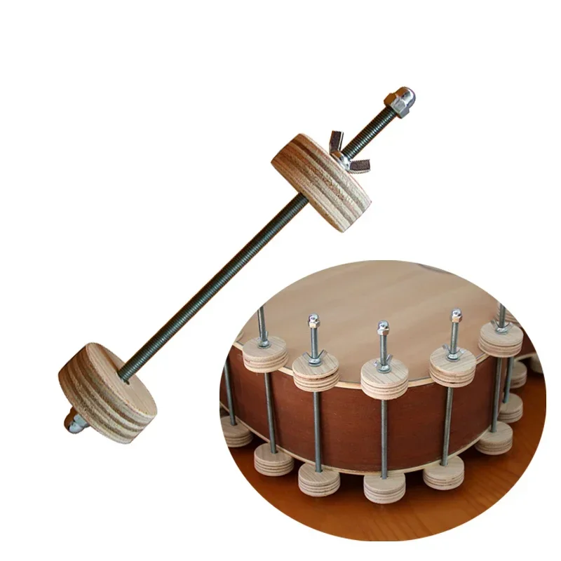 DIY Guitar Bass Body Assembly Clip Homemade Wood & Iron Small Ball Fixture Making Tools for Musical Instrument Craftsmanship - view 2