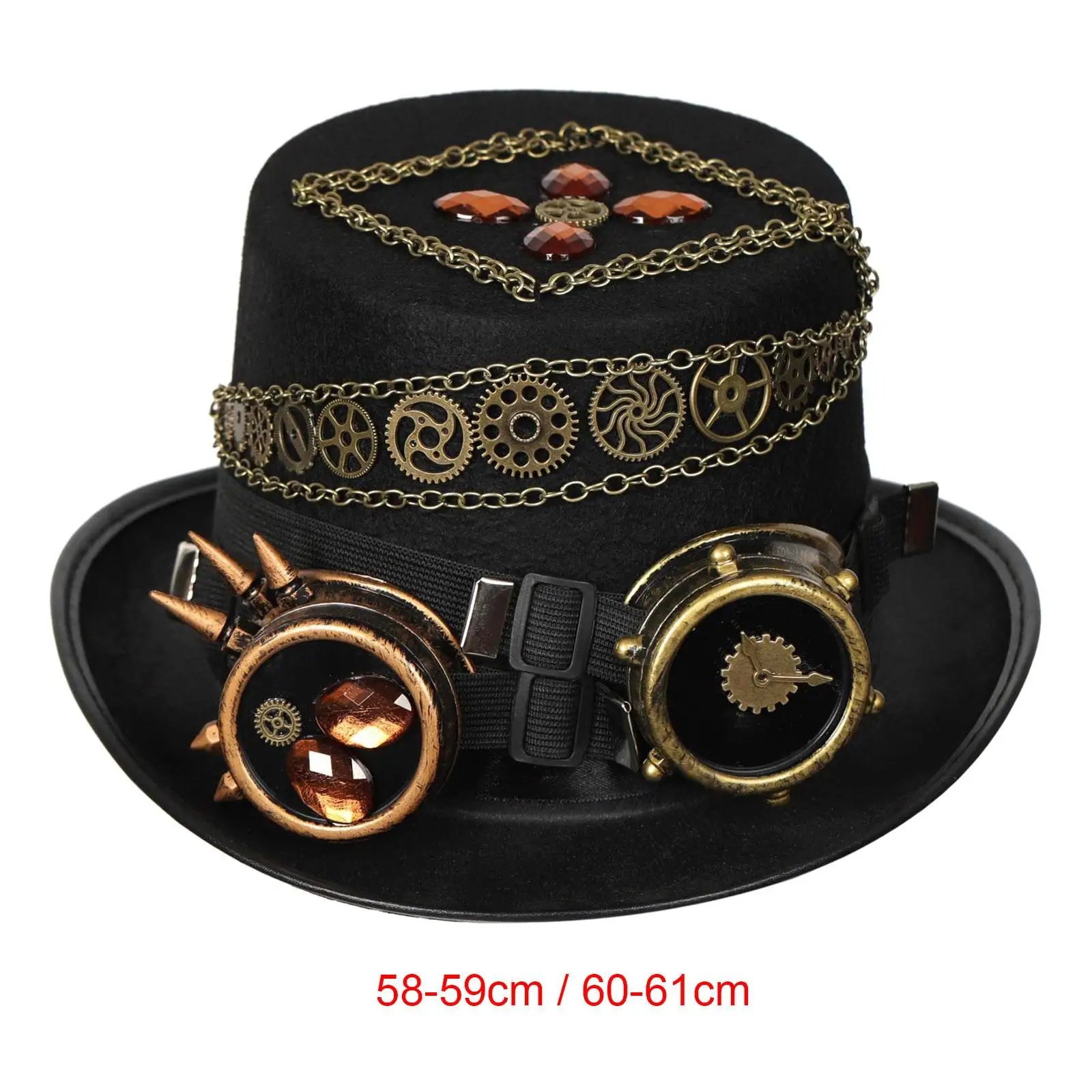 

Steampunk Top Hat Men Women Jazz Hat for Adult Cosplay Costume